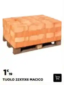 Bricomarché Tijolo 22x11x6 macíco promoção
