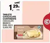 Continente Continente - tablete chocolate promoção
