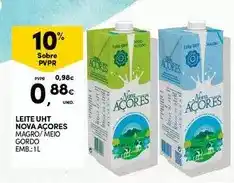 Continente Nova açores - leite uht promoção