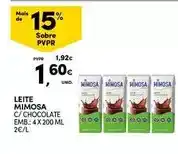 Continente Mimosa - leite promoção