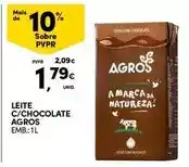 Continente Agros - leite c/chocolate promoção