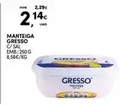 Continente Gresso - manteiga promoção