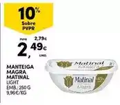 Continente Matinal - manteiga magra promoção