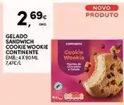 Continente Continente - gelado sandwich cookie cookie promoção