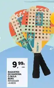 Continente Madeira - raquetes de madeira c/bolla promoção