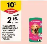 Continente Continente - alimento humido p/ cao promoção