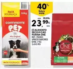 Continente Purina - alimento seco p/ cao promoção