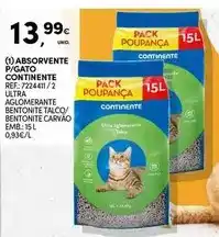 Continente Continente - absorvente p/gato promoção