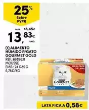 Continente Gourmet - alimento humido p/ gato promoção