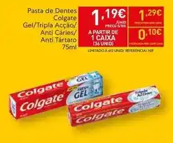 Recheio Colgate - pasta de dentes gel/tripla açao/anti càries/anti tartaro promoção