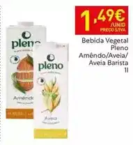 Pleno - bebida vegetal amêndo/aveia/ aveia barista