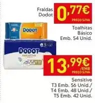 Recheio Dodot - toalhitas básico promoção