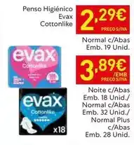 Recheio Evax - penso higienico cottonlike promoção