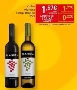 Recheio Alandra - vinho alandra tinto/branco promoção