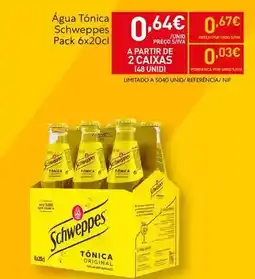 Recheio Schweppes - água tônica promoção