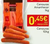 Recheio Amanhecer - cenouras promoção