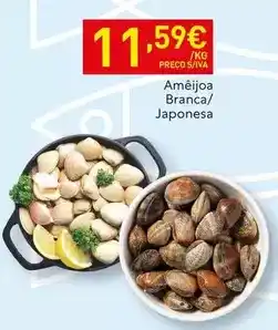 Recheio Ameijoa branca/japonesa promoção