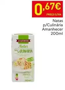 Amanhecer - natas p/culinaria