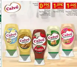 Recheio Calvé - cheddar top down promoção