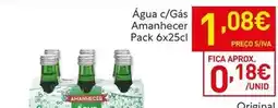Recheio Amanhecer - agua c/gas promoção