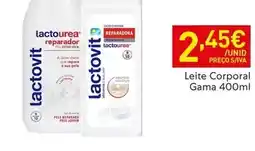 Recheio Lactovit - leite corporal gama promoção