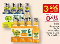 Recheio A+ - sidra somersby maça/ 0,0% pera/ manga e lima promoção