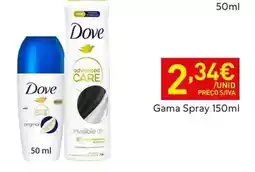 Recheio Dove - gama spray promoção