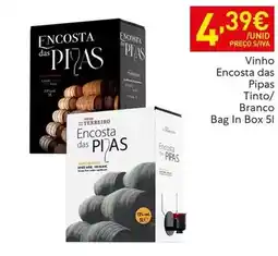 Recheio Adega - vinho encosta das tipas tinto promoção