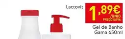 Recheio Lactovit - gel de banho promoção