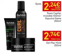 Recheio Syoss - pasta capilar invisible promoção