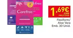 Recheio Carefree - flexiform/ aloe vera promoção