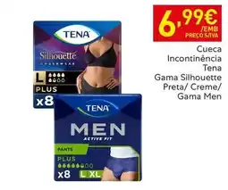 Recheio Tena - cueca incontinência gama silhouette preta promoção