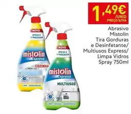 Recheio Mistolin - abrasivo tira gorduras e desinfetante/ multiusos express/ limpa vidros spray promoção
