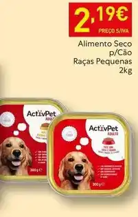 Recheio Activpet - alimento seco p/cão raças pequenas promoção