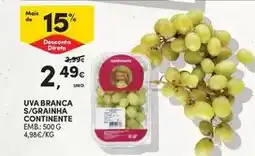 Continente Bom dia Continente - uva branca s/grainha promoção