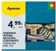 Continente Bom dia Continente - sardinha inteira nacional promoção