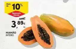Continente Bom dia Mamão inteiro promoção