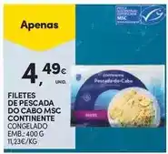 Continente Bom dia Continente - filetes de pescada do cabo msc promoção