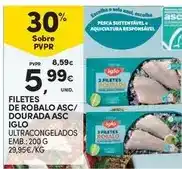 Continente Bom dia Iglo - filetes de robalo asc/ dourada asc promoção