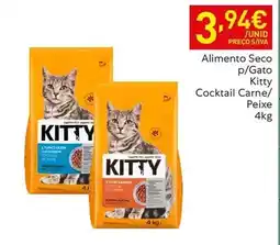 Recheio Alimento seco p/gato kitty cocktail carne/peixe promoção