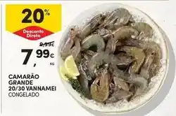 Continente Bom dia Camarão grande 20/30 vannamei promoção