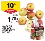 Continente Bom dia Carioca - maçã fuji continente promoção