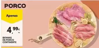 Continente Bom dia Continente - bifanas de porco promoção