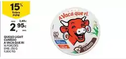 Continente Bom dia A vaca que ri - queijo light curado promoção