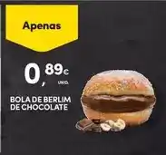 Bola de berlim de chocolate