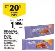 Continente Bom dia Milka - bolachas recheadas jaffa promoção