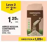 Continente Bom dia Continente - arroz agulha promoção