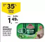 Continente Bom dia Ramirez - atum em azeite emb.: 86 g promoção
