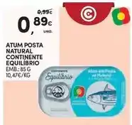 Continente Bom dia Continente - atum posta natural promoção
