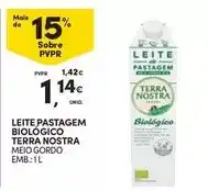 Continente Bom dia Terra nostra - leite pastagem biologico promoção